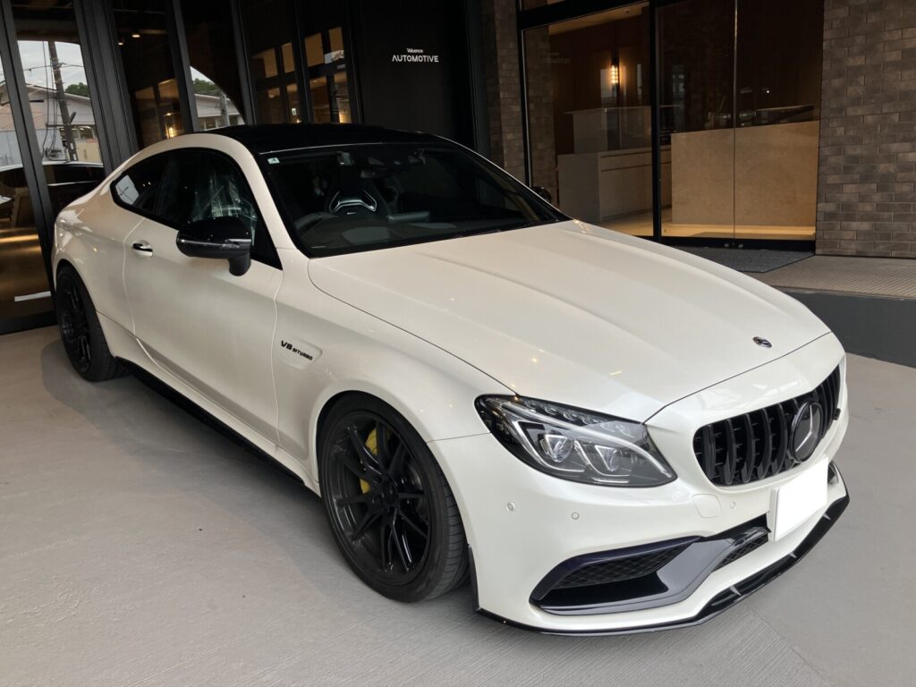 メルセデスベンツ C63S 外装修理 車検整備 エバポレーター洗浄